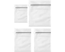 Dailygoods- Waszak 4 Stuks - Grote Waszak - Waszakken voor Wasgoed - Opbergtas voor Kleding - Duurzaam en Herbruikbaar - Beschermt Kleding - Wasnet