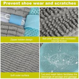 Dailygoods - Schoenwaszak, wasmachine, 2 stuks schoenen waszak, schoenwaszak, schoenenwaszak, schoenborstel waszak, waszak voor wasmachine — thumbnail 5