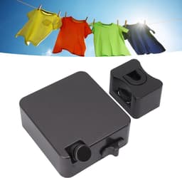 Dailygoods- Kledinglijn Intrekbaar - Roestvrij Staal - 6m Lengte - 25kg Belasting - Eenvoudige Installatie - Geschikt voor Binnen/Buiten - Waslijn — thumbnail 5