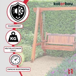 KOTARBAU® Set vom 4 Grondankers, Thermisch Verzinkt Staal, 44.5x4 cm, Zilver, Bodemankers, Grondankers voor Schommel, Paalhouder — thumbnail 4