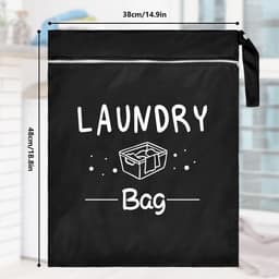 Dailygoods- Waszak Waterdicht - Waszak met Ritssluiting - Handzaam - Voor Vuile Kleding - Voor Fitness/Camping - Hoog Draagvermogen 6 kg - Wasmand — thumbnail 5