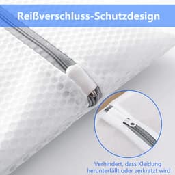 SnelShoppen - Pack van 4 Grote Waszakken 50 x 60 cm, Wasnet voor Wasmachine, 2 Soorten Mesh, Waszak met Rits, Voor Fijne Was, Ondergoed, Spijkerbroeke — thumbnail 2