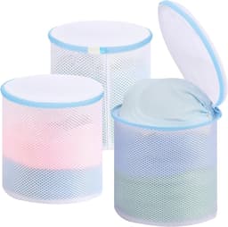 Set van 3 Wasnetten voor Bh's en Ondergoed, Herbruikbare Waszakken met Verborgen Rits, 18 x 20 cm, Ideaal voor Wassen in de Wasmachine, Beschermt Kleding en Voorkomt Verlies — thumbnail 5