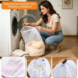 SnelShoppen - Dierenhaarverwijderaar 8 stuks - Herbruikbare Wasballen met Wasnet en Opbergtas - Effectieve Pluisballen voor Dierenharen en Pluisjes in — thumbnail 5