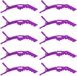 SnelShoppen - 10Pcs Haar Klemmen Crocodile Clips - Professionele Styling Clips met Antislip Grip en Brede Tanden - Duurzaam en Lichtgewicht Voor Haar — thumbnail 1