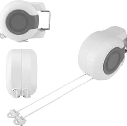 Draagbare en Uittrekbare Waslijn van 13 Meter, Automatisch Rol Systeem, Ideaal voor Thuis, Hotel en Reizen, Dubbele Lijn voor Efficiënt Drogen — thumbnail 4