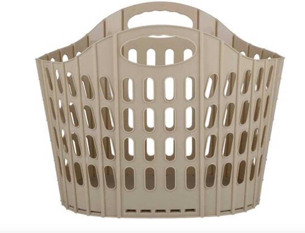 Addis - Wasmand opvouwbaar - inklapbaar - ruimtebesparend - 38L - beige — afbeelding 1
