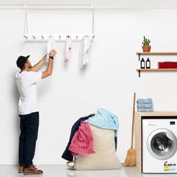 SnelShoppen - Premium Canvas Waszak met Schouderband 75x56 CM 40L - 100% Katoen, Duurzaam, Met Trekkoord en Verstelbare Sluiting, Wasmand Inliner voor — thumbnail 3