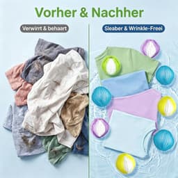 SnelShoppen - 24 Dierenhaarverwijderaars voor Wasmachine, Herbruikbare Pluisballen voor Honden en Katten, Effectieve Haarvanger voor Kleding en Bedden — thumbnail 2