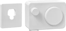 Intrekbare waslijn Heavy Duty Kleding Drogen Waslijn Wandmontage Gemakkelijk Opknoping Kleding Drogen Waslijn Intrekbaar Hangend Slot om doorzakken te voorkomen (Rechthoek, Wit) — thumbnail 1