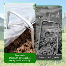 Grondankers - Gegalvaniseerd Staal - Robuust U-vormig Design - 150 mm Lengte - Voor Tuin en Camping — thumbnail 3
