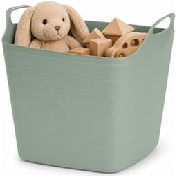 Excellent Houseware Flexibele emmer - groen - 15 liter - kunststof - vierkant - 37 x 30 cm — thumbnail 2