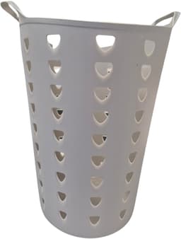 Excellent Houseware Flexibele wasmand - 2x - beige - 60 liter - kunststof - 47 x 50 cm — thumbnail 4