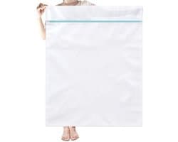 Waszakken Groot 90 x 110 cm Mesh Waszakjes XXL Wasmachine Tas Wasnetten met Rits voor Jas Jurk Beddengoed Deken Laken Quilt Tapijt Gordijnen Donsjack Vuile Kleding Reisorganisator
