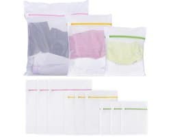 Wasnet, waszak, wasmachinezak, geschikt voor jassen, truien, overhemden, sokken, jeans, pluche dieren, enz. (groot, klein, middel)