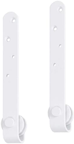vidaXL - Ophangset - voor - minischuifdeur - 122 - cm - koolstofstaal - wit — thumbnail 3