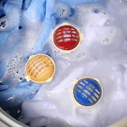 SnelShoppen - Herbruikbare Wasballen voor Kleding, Dierenhaar Verwijderaar, Lintverwijderaar, Pufferfish Vorm, Robuust en Effectief, 6 Stuks, Ideaal v — thumbnail 2