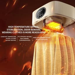 Draagbare elektrische droger - 600 W - ruimtebesparend - 1 stuk — thumbnail 4