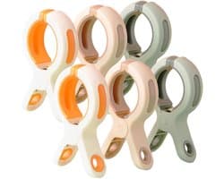 Handdoek klem 9 stuks - Strand handdoek klem - Grote afmetingen, plastic stevige strandstoel - Handdoeken voorkomen weggeblazen door de wind, duurzaam - Large winddichte katoen klem - Plastic spoorloze anti-slip drogen kleding klem — afbeelding 1