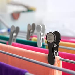 60 Premium Wasknijpers in 3 Kleuren - Zacht Grip Kledingclips voor Het Wasgoed — thumbnail 5