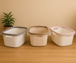 Motek® - Deluxe Wasmand - 45 l - Heupwasmand - Roze - Poeder — thumbnail 3