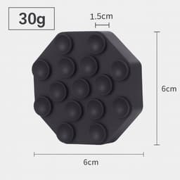 Premium Trillingsdempers Wasmachine Met Noppen – Set van 4 stuks – Zwart - Anti-Vibratie – Geluidsreductie & Anti-Slip – Universeel – Achthoekig — thumbnail 3