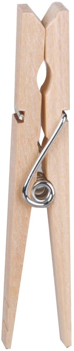 Urban Living Basic plus Size wasknijpers - 120x - bamboe hout - 8 cm - was ophangen — thumbnail 3