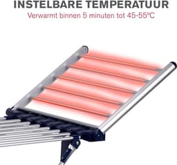 DailySupplies® Elektrisch Droogrek - Wasrek Inklapbaar - Aluminium — thumbnail 4