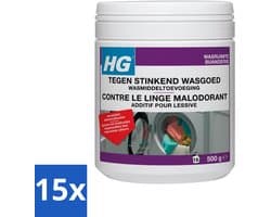 HG Tegen Stinkend Wasgoed Wasmiddeltoevoeging 500 gr - Bulkverpakking - 15 stuks