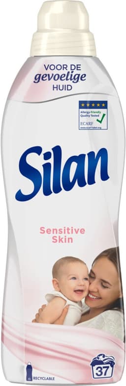 Silan Wasverzachter Sensitive 37 Wasbeurten - 6 x 851 ml - Voordeelverpakking — thumbnail 1