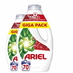Ariel Vloeibaar Wasmiddel + Ultra Vlekverwijderaar - 2x70 Wasbeurten — thumbnail 1