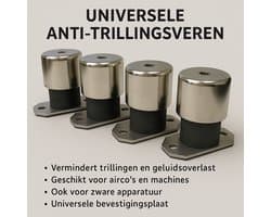 anti trilling veren 4 st , anti trillingsveer 4 st , trillingsdempers 4 st , universeel anti trilling veren