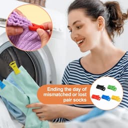 20 Stuks wasklemmen - Antislip sokkenhanger - Wasknijpers - Draagbare wasaccessoires - Antislip wasknijpers van kunststof - Houden sokken stevig vast - Geschikt voor waslijnen, kleding en sokken, handdoeken, wasaccessoires - Groen — thumbnail 5