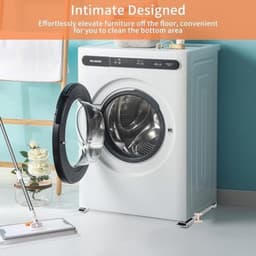 PromoHome Universeel Wasmachineframe - Verstelbare Antislip Basis — thumbnail 4