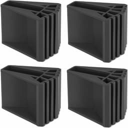 4 stuks laddervoethoezen PVC laddervoeten antislip rubberen ladderpads vervangende voeten — thumbnail 1