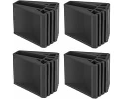 4 stuks laddervoethoezen PVC laddervoeten antislip rubberen ladderpads vervangende voeten