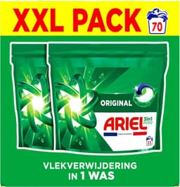 Ariel - 3in1 Wasmiddel Pods Original - 2 x 70 stuks - Voordeelverpakking — thumbnail 3