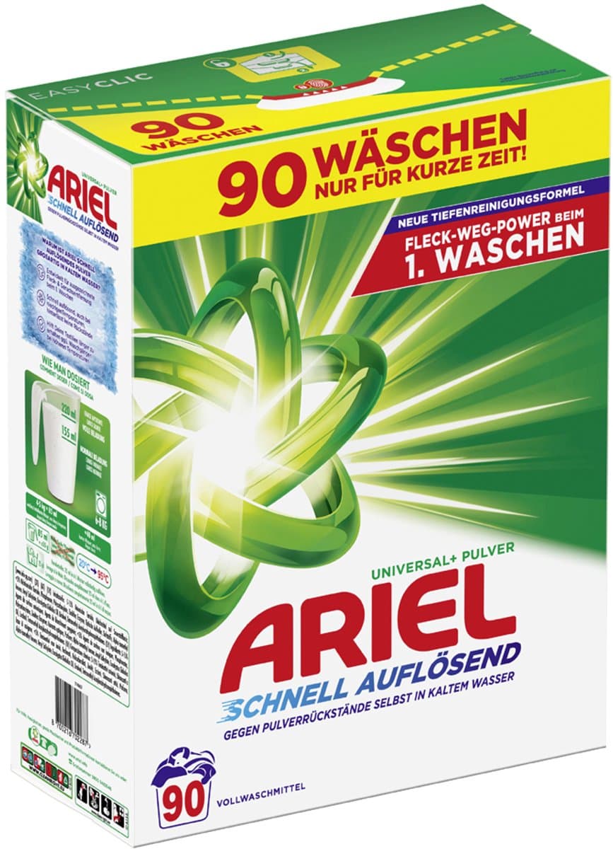 ARIEL wasmiddel universeel poeder, 4,95 kg - 90 wasbeurten — afbeelding 1