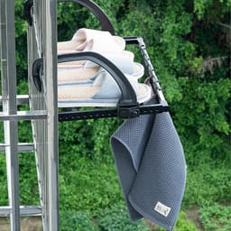 EXCITAT Droogrek geschikt voor kleding - balkon droogrek - radiator droger - opvouwbaar hangdroogrek - Geschikt voor kleding en sokken — thumbnail 5