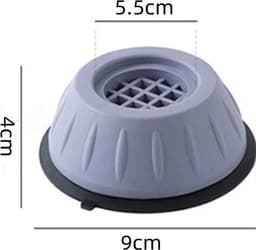 Wasmachine Verhoger - 9CM – Wasmachine Trillingsdempers - Wasmachine Tussenstuk - Wasmachine antislip - wasmachine Anti Vibratie Voeten Pads - Wasdroger Verhoger - Koelkast Verhoger - Antislip Wasmachine Voeten — thumbnail 4