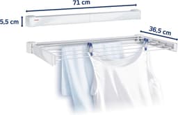 Leifheit wanddroogrek Telegant 30 Protect - wit — thumbnail 2