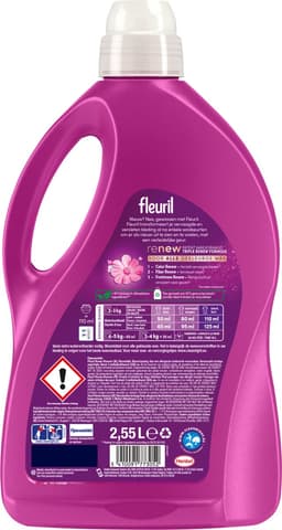 Fleuril Renew Bloesem Vloeibaar Wasmiddel - Gekleurde Was - Kleurbehoud - Vezelvernieuwing - Bloemige Geur – Grootverpakking – 51 Wasbeurten — thumbnail 2