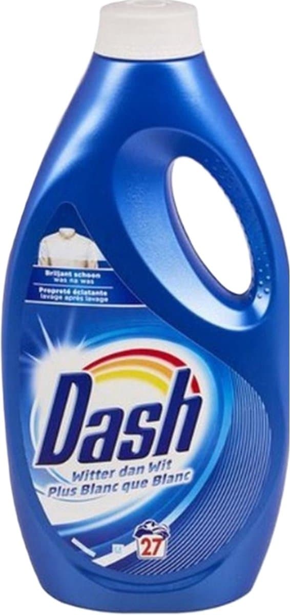 Dash Witter dan Wit Vloeibaar Wasmiddel - 2 x 1.485L (54 Wasbeurten) — afbeelding 1