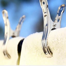 Allecto Plus - Grote Kleren Drogen Clips - Set van 10 - Wasgoed / Strandlakens / Handdoeken / Quilts - Handige Clip voor de wasdag — thumbnail 3