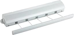 QPFO® Wandwaslijn – 5 uittrekbare waslijnen tot 4,20 m – Inklapbaar rolsysteem – Weerbestendig – Met bevestigingsmateriaal – Voor balkon & tuin — thumbnail 1