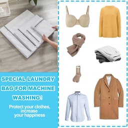 5 stuks wasnet voor wasmachine wasnet, waszak voor gevoelige, blouse, schoenen, beha, ondergoed — thumbnail 5