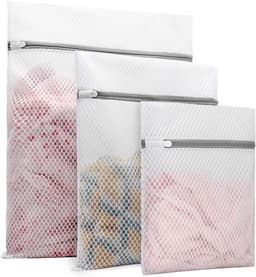 Verpakking van 3 extra sterke honingraatwaszakken voor delicate stoffen, 1 grote van 40 x 50 cm, 1 middelgrote van 30 x 40 cm, 1 kleine van 23 x 30 cm (honingraat) — thumbnail 1