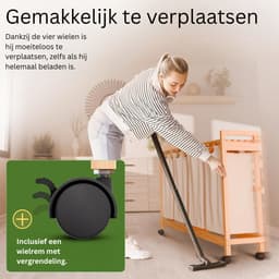 CLGP® Wassorteerder 4 Vakken - Wasmand - 200L - Biege — thumbnail 5