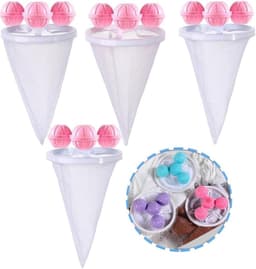 Floating Hair Filtering Mesh - 4 stuks filterzakken -wasmachine, haarverwijderaar - herbruikbare - dierenhaarverwijderaar - wasmachine voor hondenhaar, kattenharen — thumbnail 1