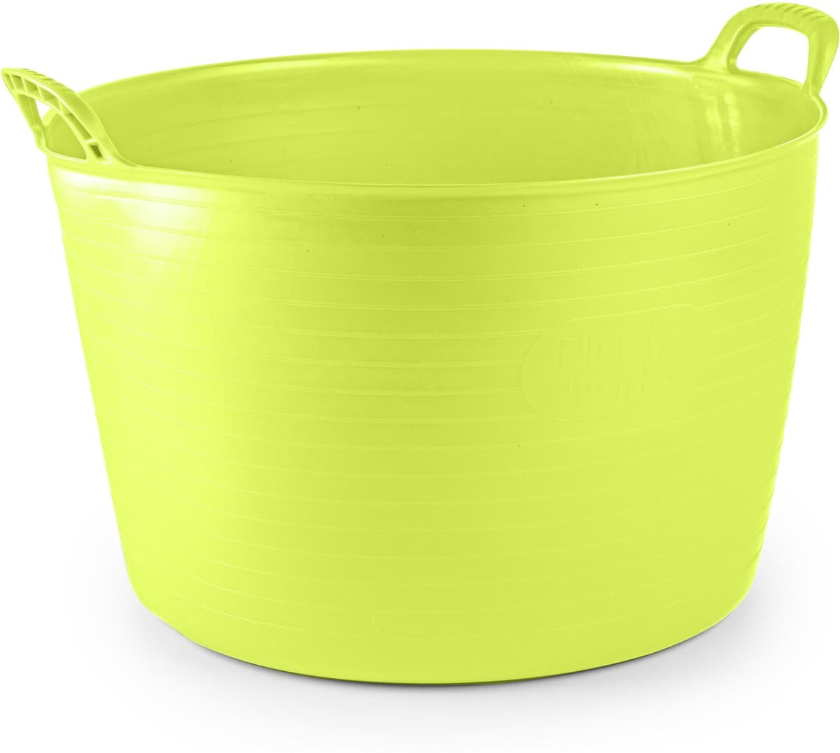 Plasticforte Flexibele kuip of emmer - groen - 75 liter - stevig kunststof - 58 x 55 cm - Afvalbak - Wasmand - Opbergmand - Extra groot — afbeelding 1